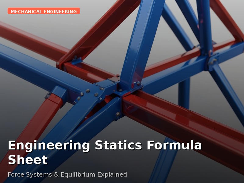 Statics Formula Sheet